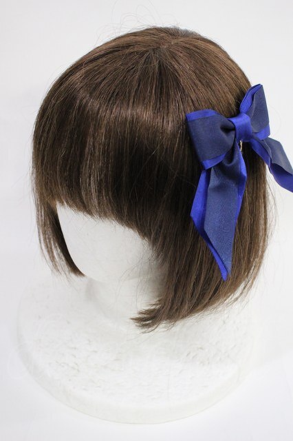 Preview of Angelic Pretty / ロゴスターチャームリボンクリップ 紺 H-26-10-05-033-AP-AC-SZ-ZH