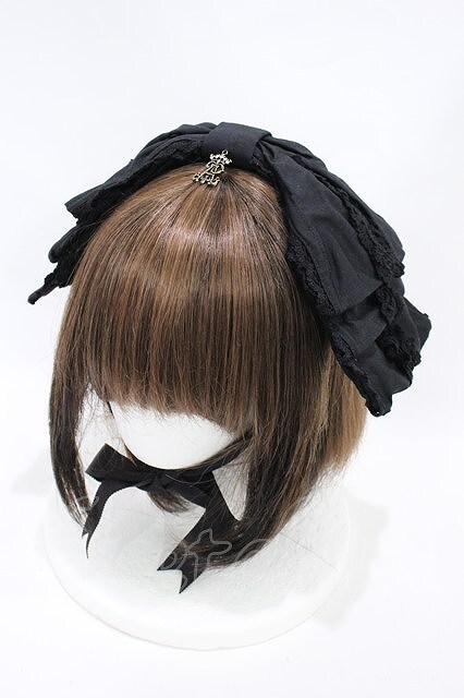 Preview of ALICE and the PIRATES / Dolly Ribbonヘッドドレス ブラック H-26-10-12-014-PA-AC-NS-ZH