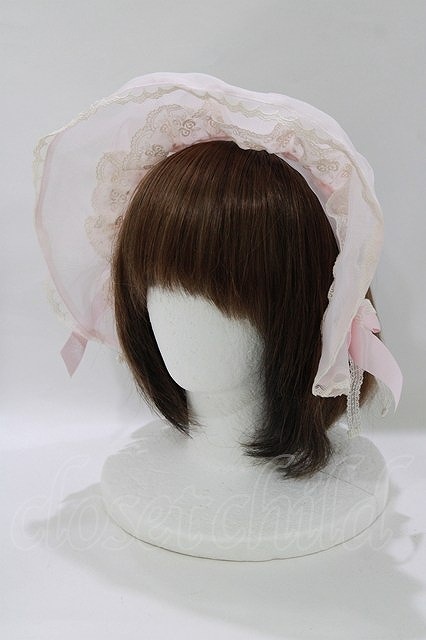 Preview of Angelic Pretty / オーガンジーブリム付カチューシャ ピンク H-26-10-10-1073-AP-AC-NS-ZH