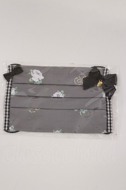 Preview of Angelic Pretty / マスクカバー グレー H-26-10-07-027-AP-ZA-SA-ZH