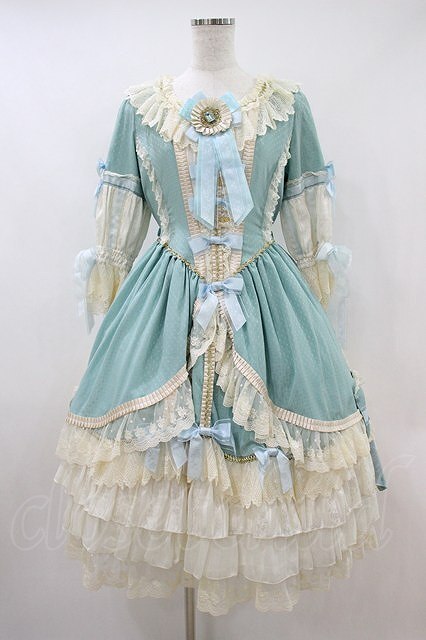 Preview of BABY,THE STARS SHINE BRIGHT / La robe vert clairワンピース Free サックス H-26-10-11-1030-BA-OP-SA-ZH