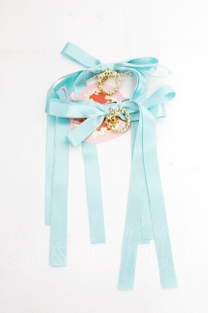 Preview of BABY, THE STARS SHINE BRIGHT / Le lien Dangling Ribbon Clip Green S-26-10-12-1002-BA-AC-HR-ZS