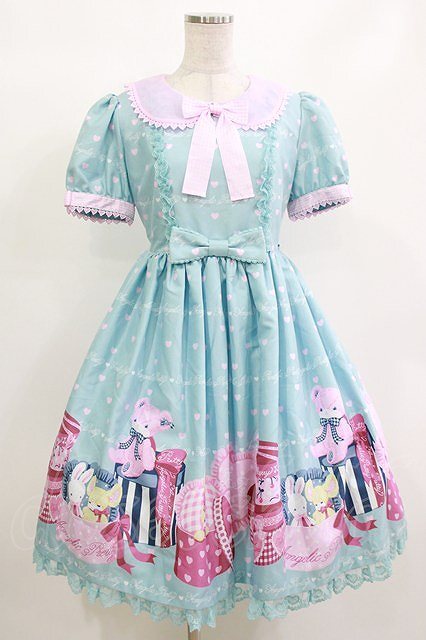 Preview of Angelic Pretty / Lovely Toybox Dress, One Size Fits All, Saxophone Blue, H-26-10-08-004-AP-OP-AS-ZH