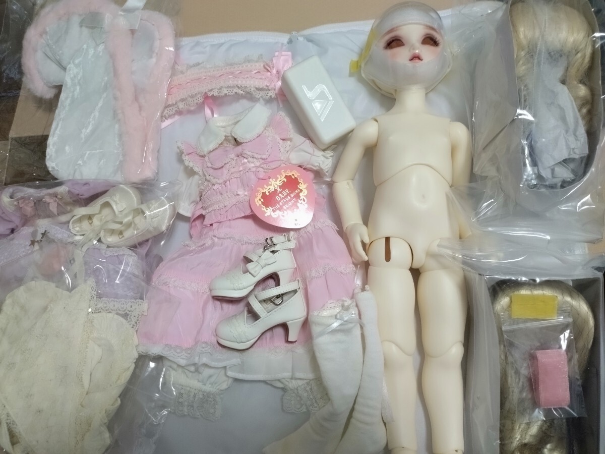Preview of DearSD Una Full Set + BABY, THE STARS SHINE BRIGHT Shirred Babydoll Jumper Skirt Outfit Set + Bonus Item