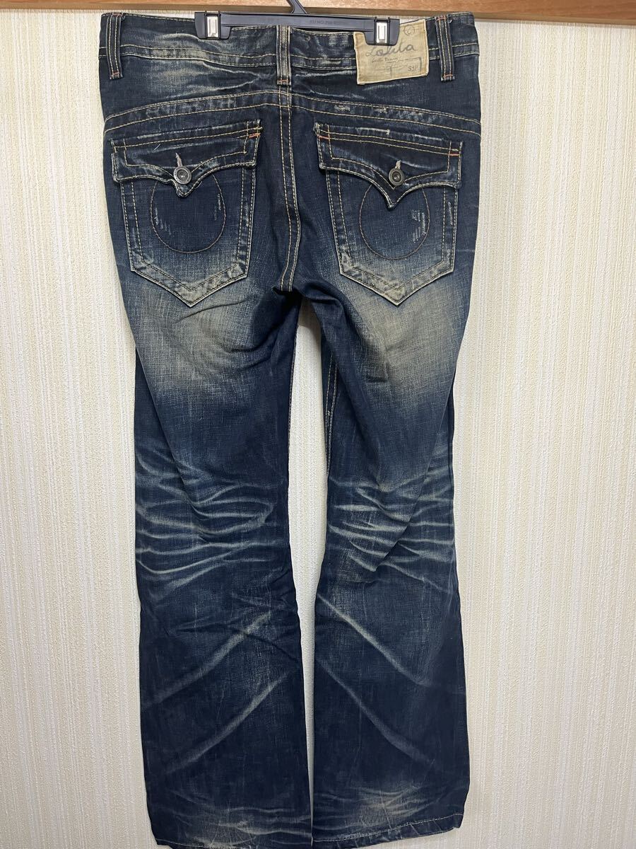 Preview of 美品LOLITA JEANS ロリータジーンズ デニムパンツ 刺繍デザイン ブーツカット34