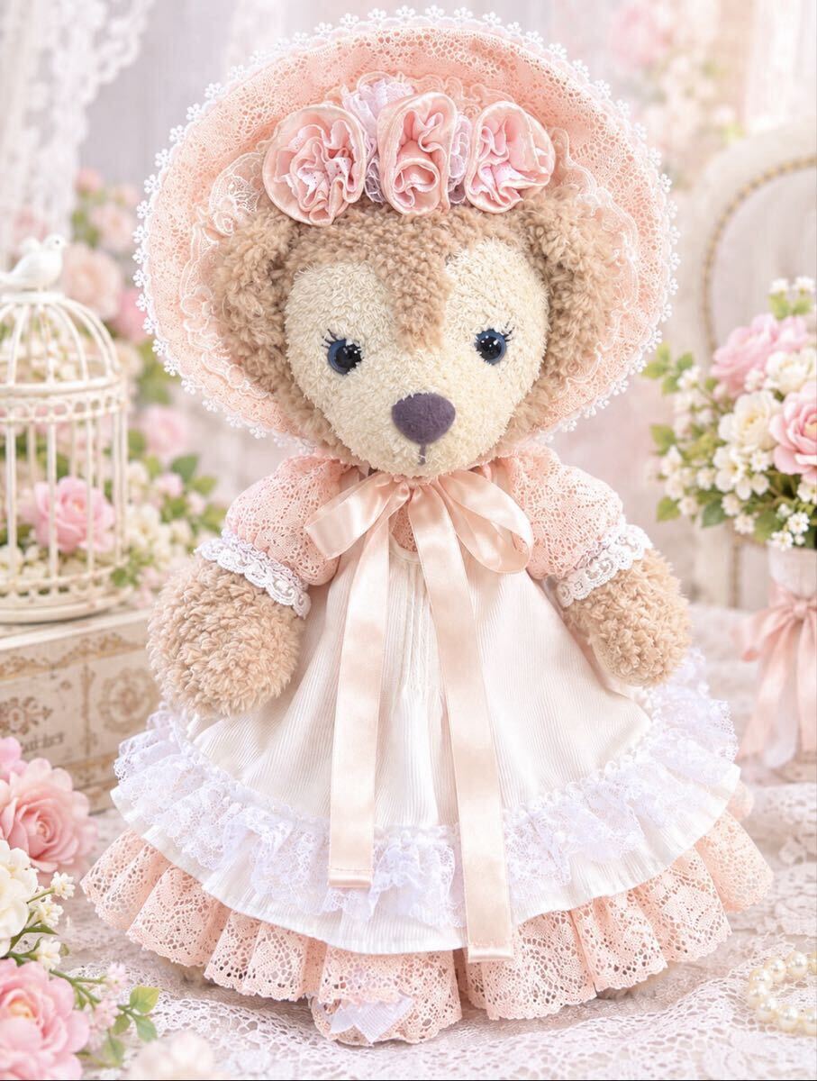 Preview of シェリーメイ ぬいぐるみ用 ハンドメイド ロリータドレス＆ボンネットセット