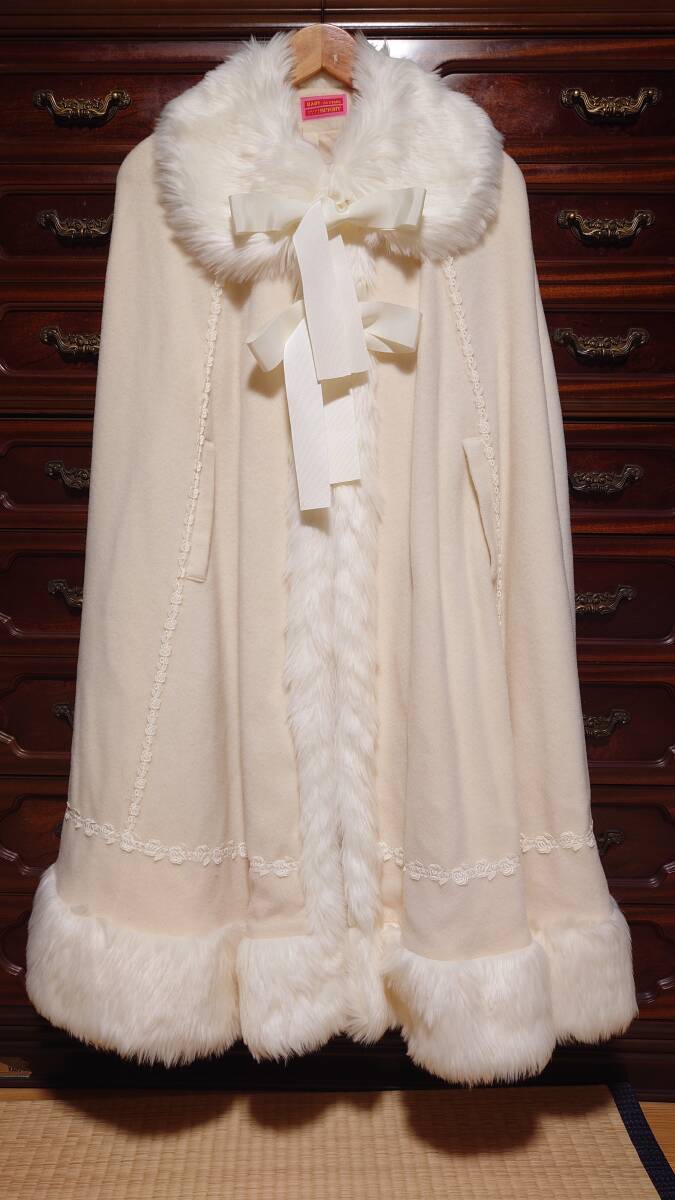 Preview of BABY, THE STARS SHINE BRIGHT Cape Coat, Off-white, Excellent Condition