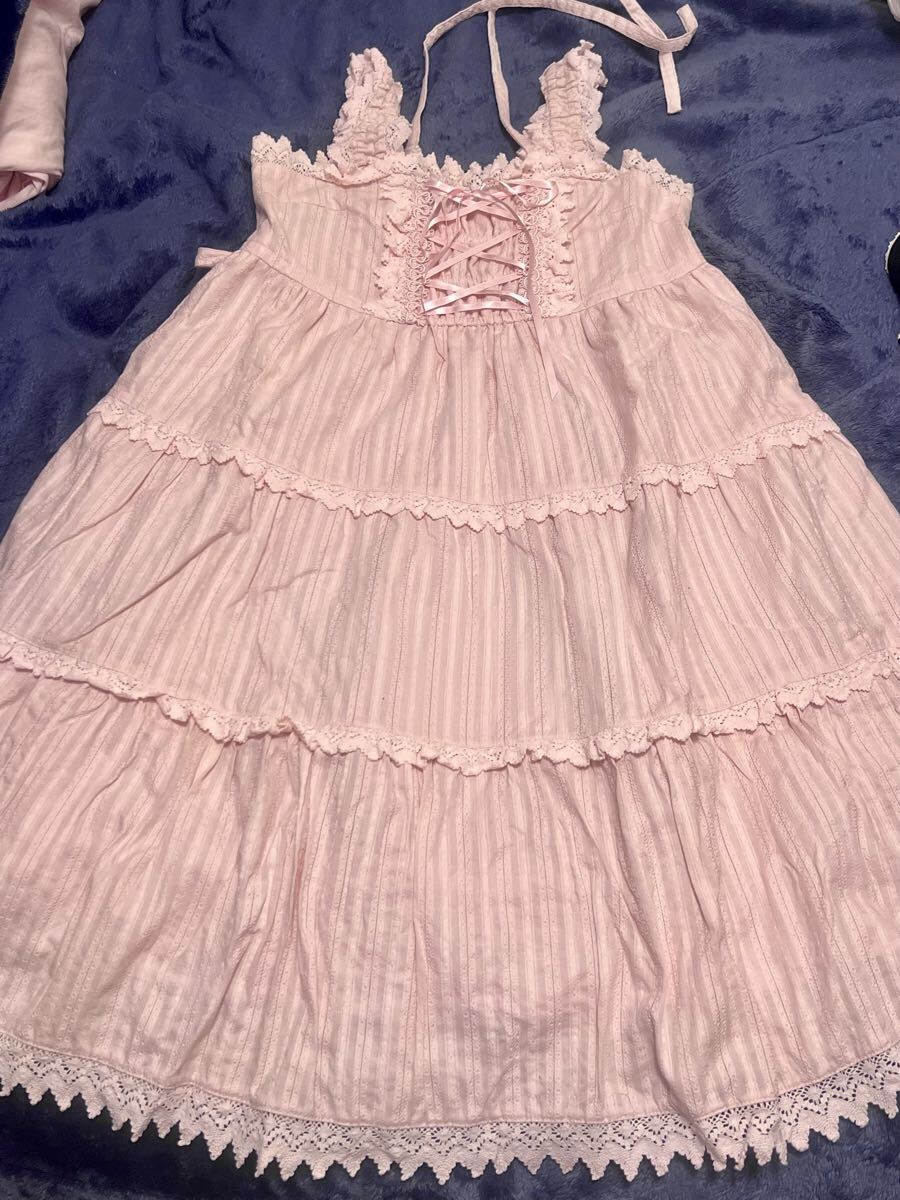 Preview of BABY, THE STARS SHINE BRIGHT Jumper Dress Pink Babydoll