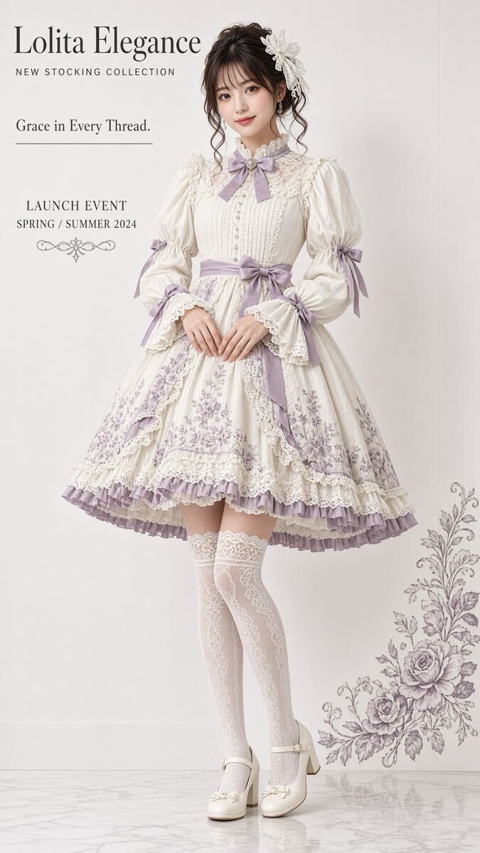 Preview of Lolita Elegance Lolita Dress, Spring/Summer 2024 New Arrival, Lavender
