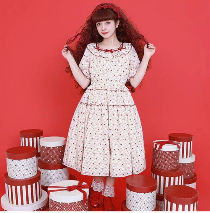 Preview of Melody BasKet Little dot heartワンピース 青木美沙子 メロディーバスケット