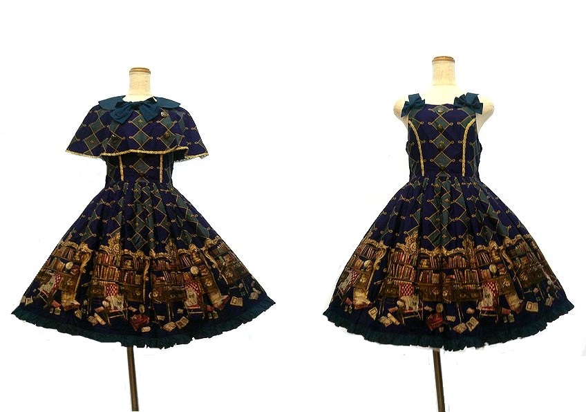 Preview of Metamorphose Master's Study Cape & Master's Study Jumper Skirt & Ribbon Headband 3-Piece Set (JSK)