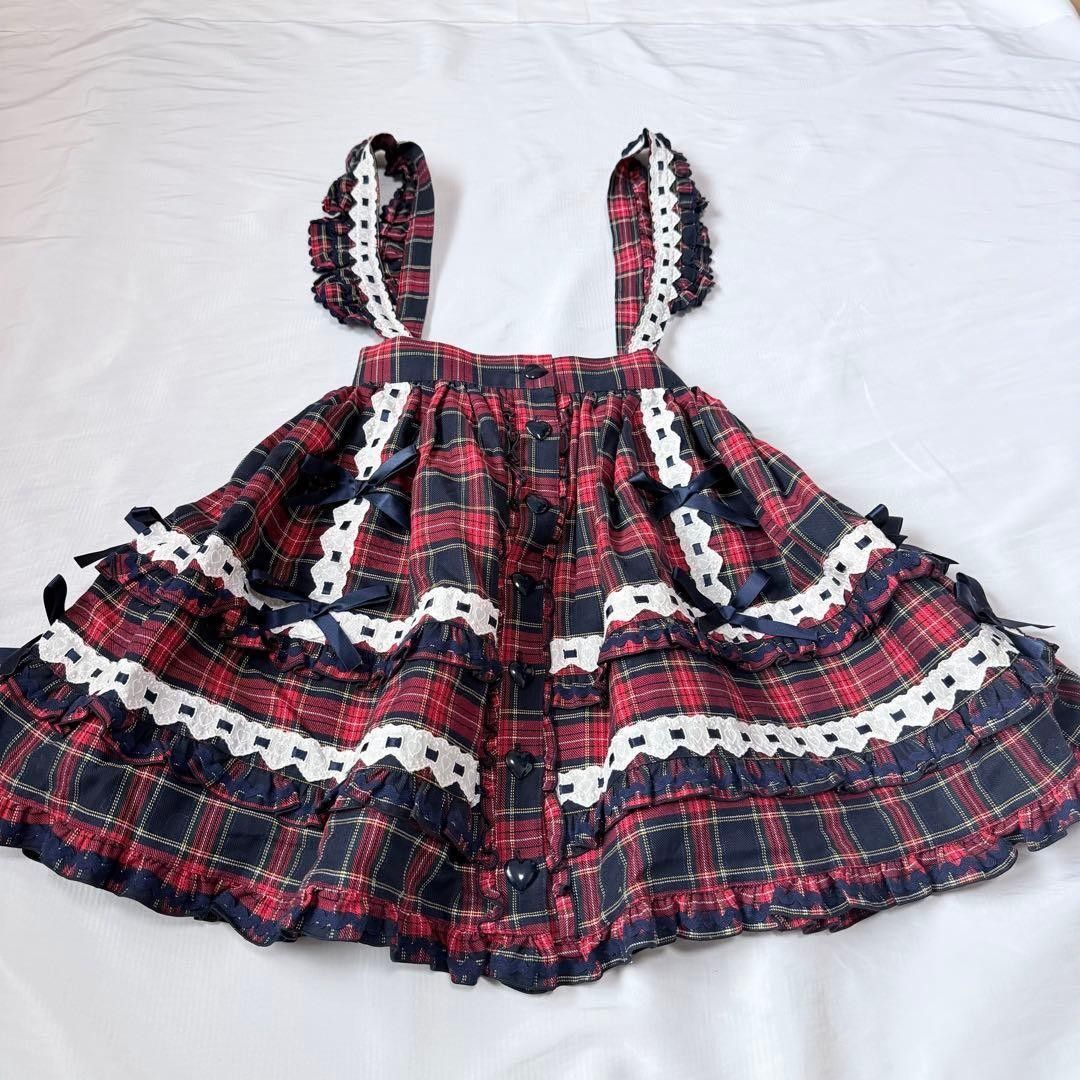 Preview of Mint condition, extremely rare Metamorphose tartan check pannier jumper skirt