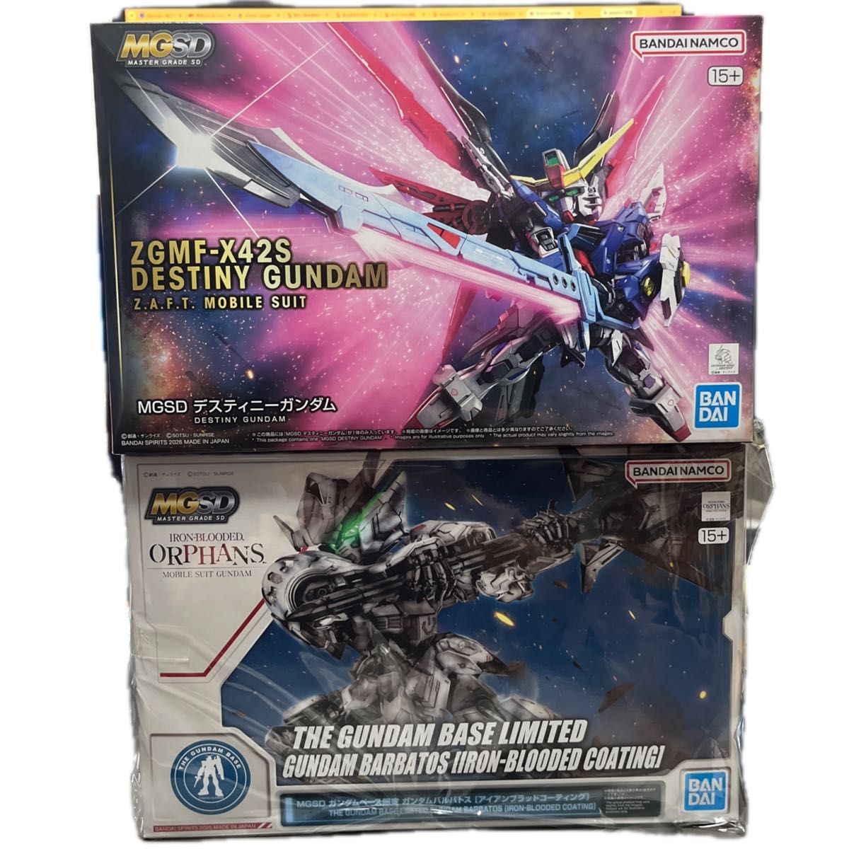 MGSD ガンダムバルバトス デスティニー フリーダム ウイングゼロEW 4体