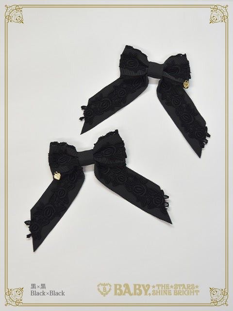 Preview of BABY, THE STARS SHINE BRIGHT Roselianne Doll Ribbon Clip Black