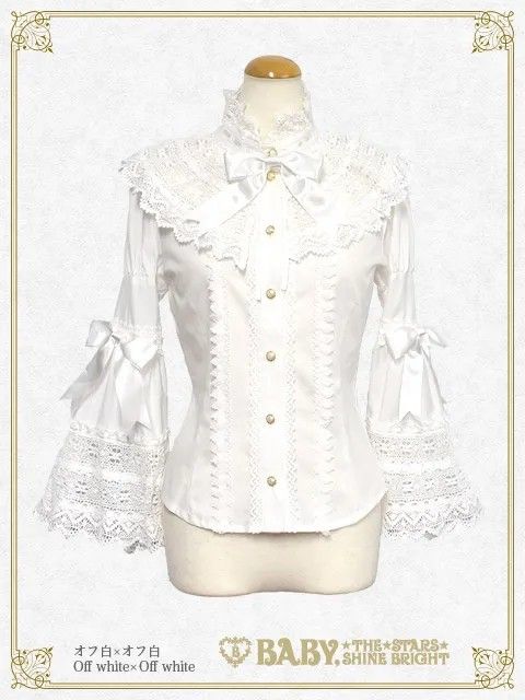 Preview of BABY, THE STARS SHINE BRIGHT Elizabeth Blouse, Off-White, Lolita