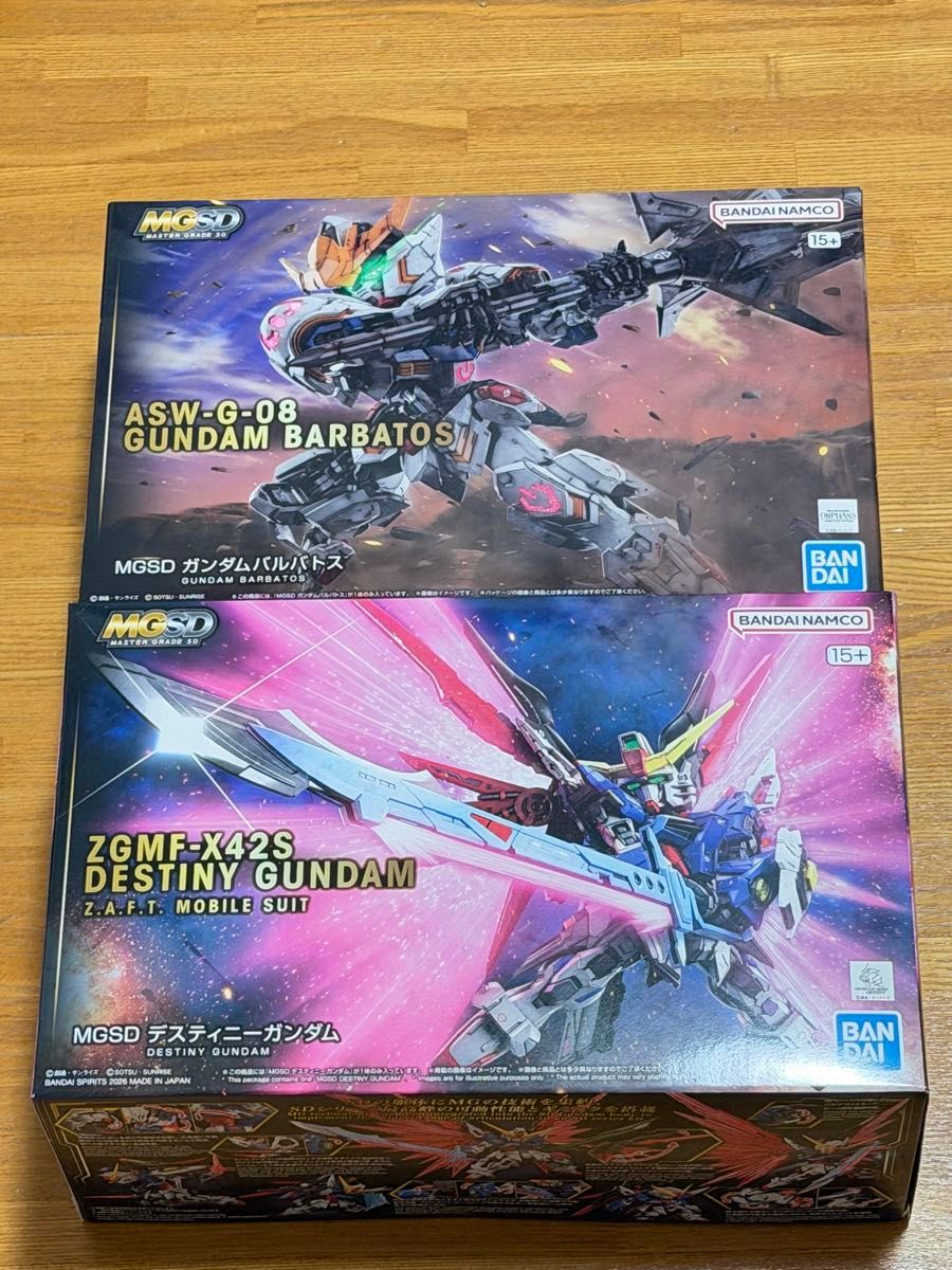 MGSD ガンダムバルバトス デスティニー フリーダム ウイングゼロEW 4体