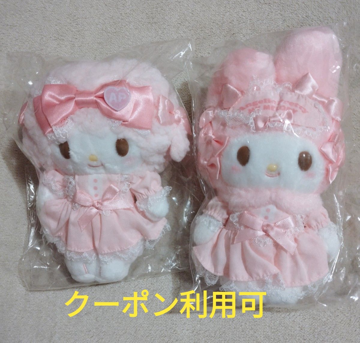 Preview of My Melody Plush Toy Set of 2 - Angelic Pretty Collaboration