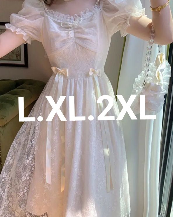 Preview of 新品 姫系 ロリータ ワンピース パフスリーブ リボン レース 12月迄！