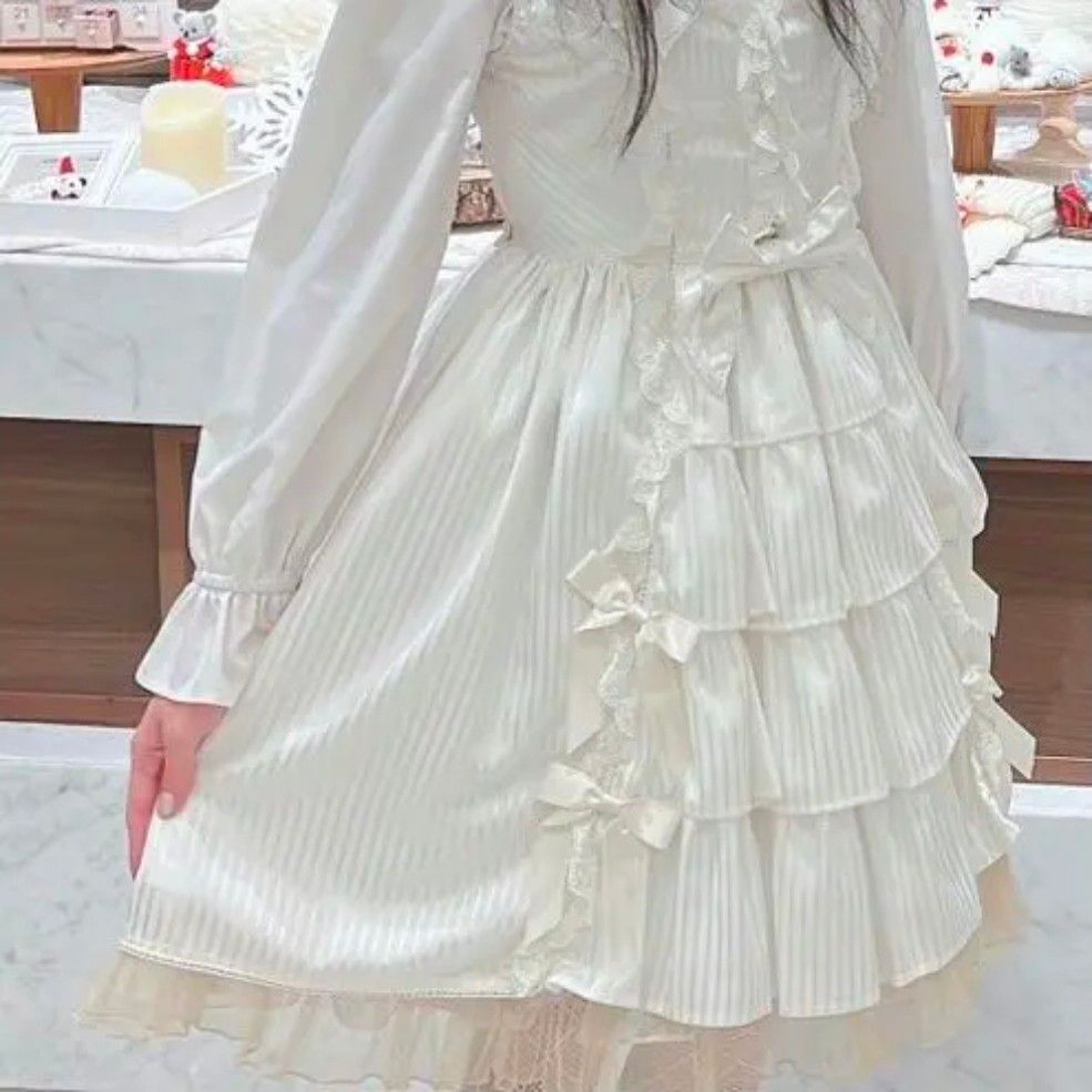 Preview of BABY Olivia Jumper Skirt Lolita Jumper Skirt White