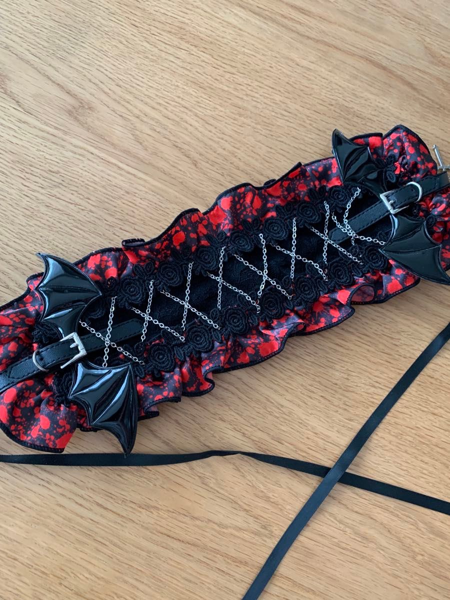 Preview of ゴシック ロリータ ヘッドドレス 赤黒