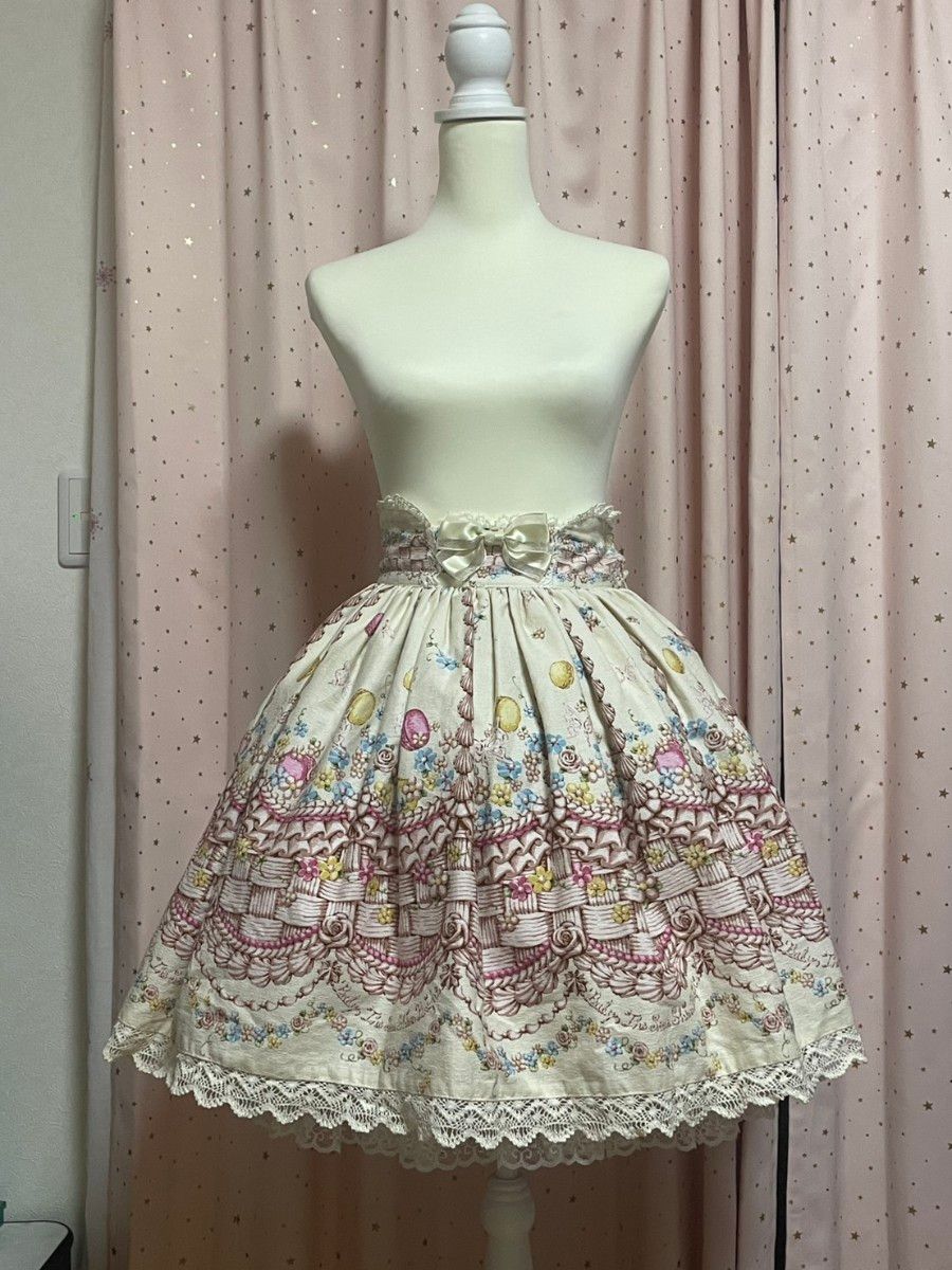 Preview of BABY,THE STARS SHINE BRIGHT skirt, Lolita style, nostalgic.