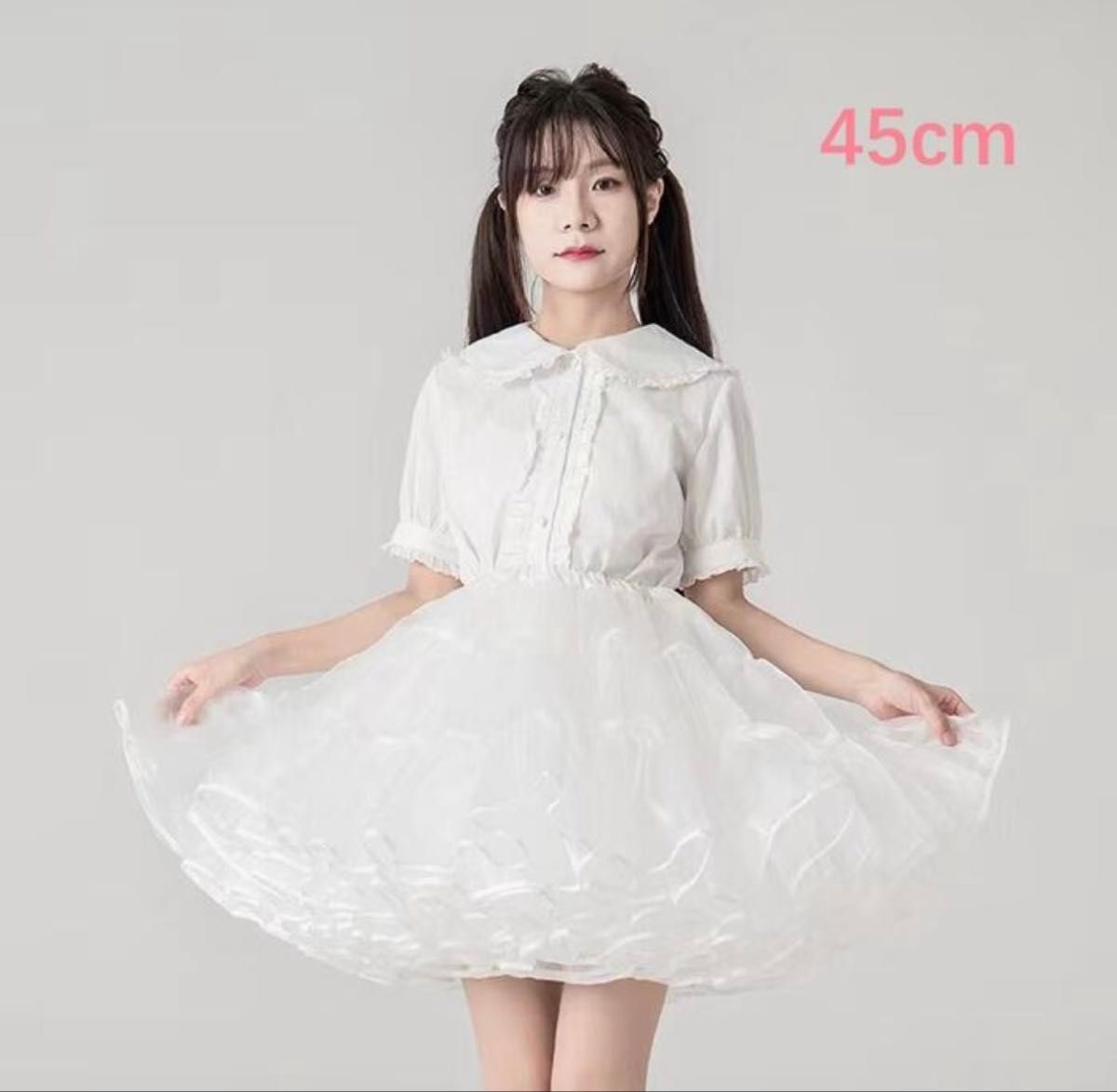 Preview of Alice Doll Knee-length/Medium-length 45cm Petticoat Lolita Organza Wire-free
