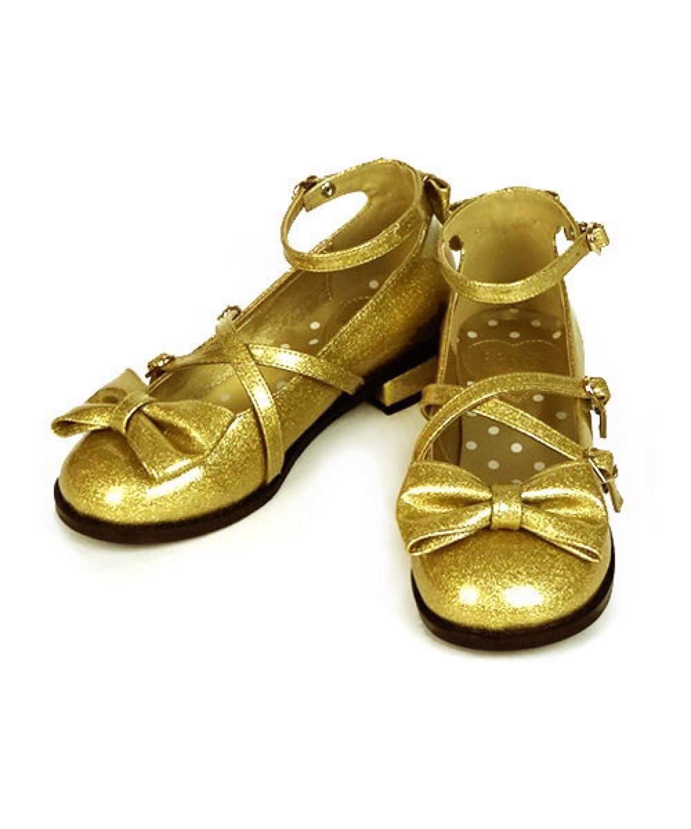 Preview of Brand new Angelic Pretty Twinkle shoes, gold, size M