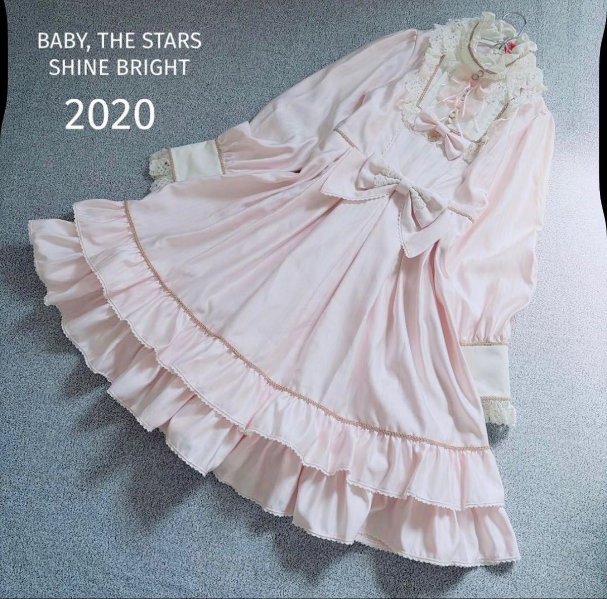 Preview of BABY, THE STARS SHINE BRIGHT Dress, Pink, Ribbon