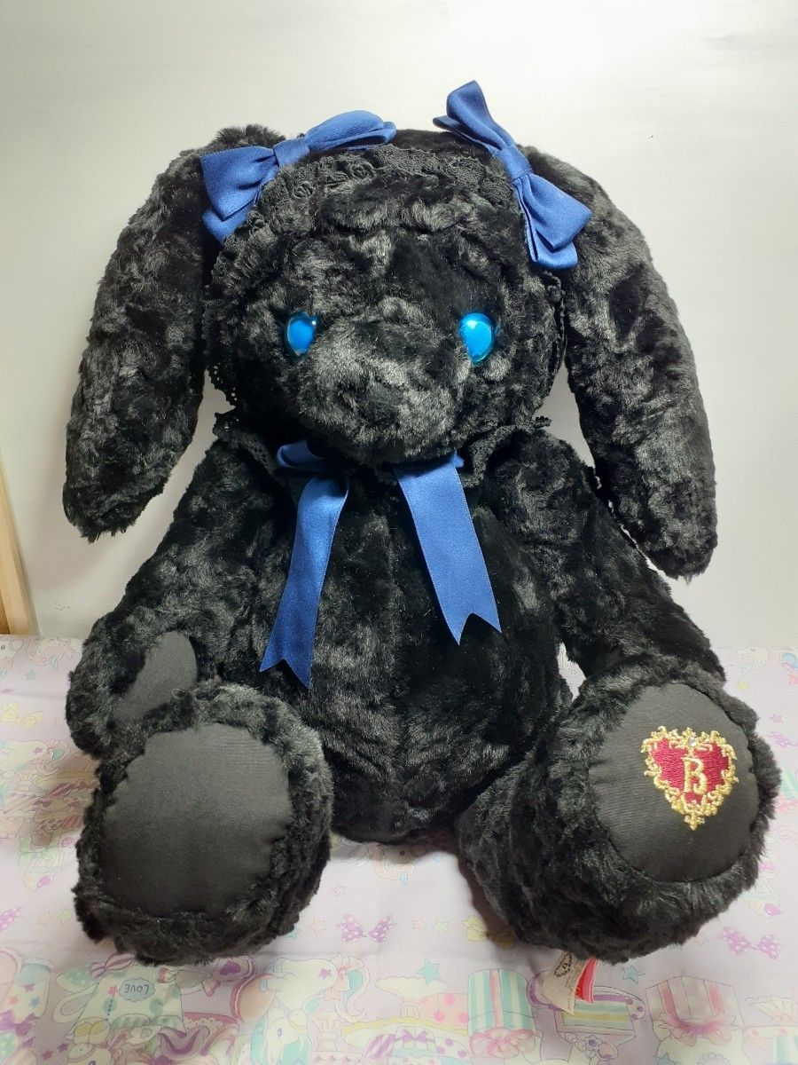 Preview of BABY, THE STARS SHINE BRIGHT Usakumya Backpack (Large, Black x Blue)