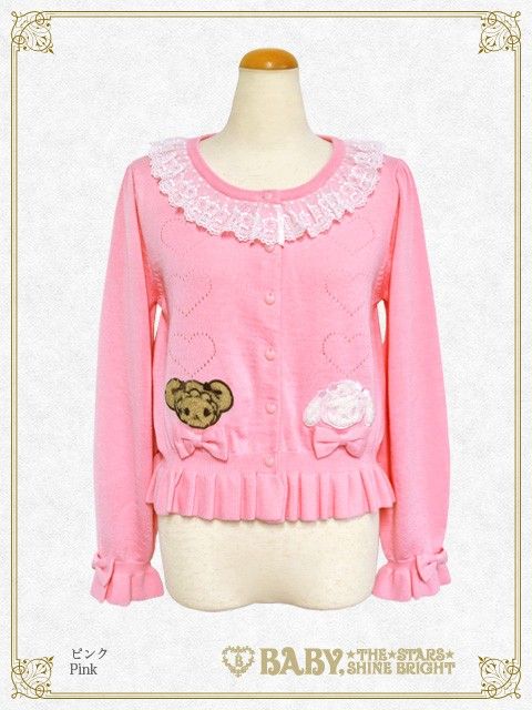 Preview of BABY, THE STARS SHINE BRIGHT Usakumya-chan Applique Cardigan