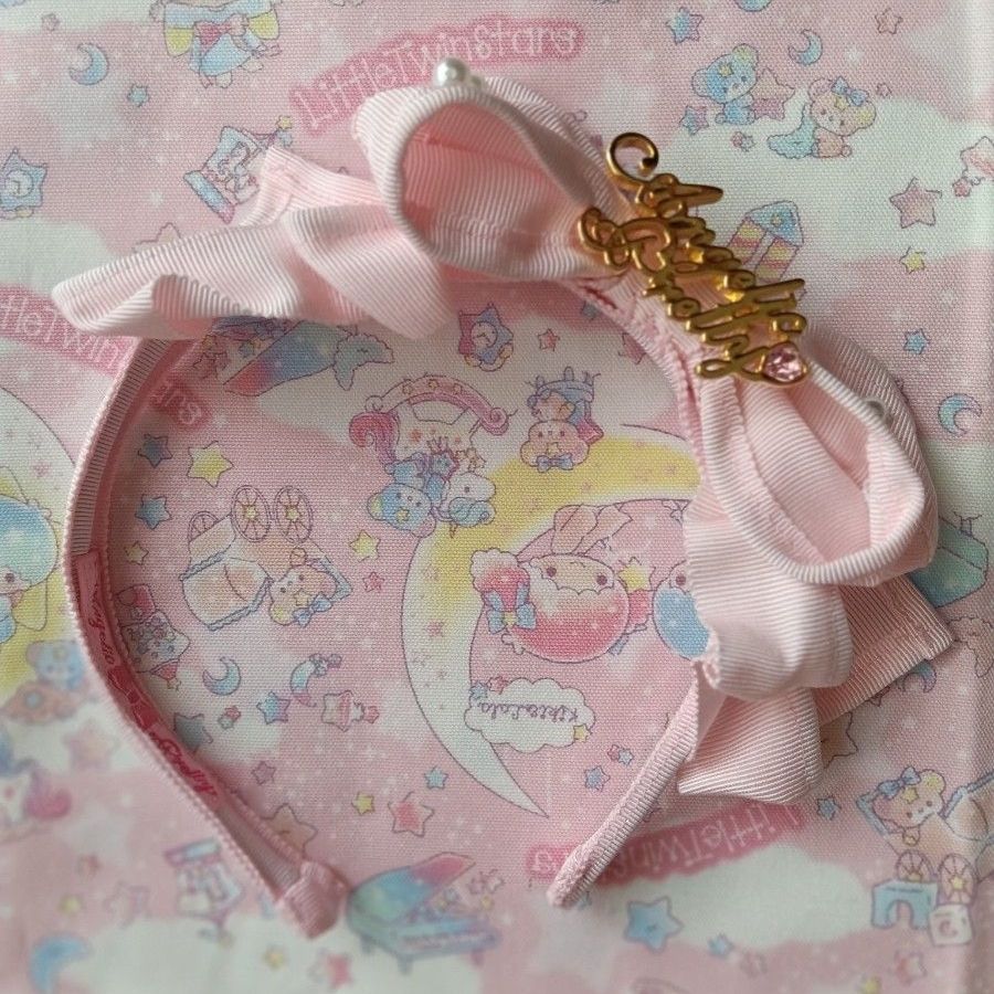 Preview of Angelic Pretty Pink Ribbon Headband