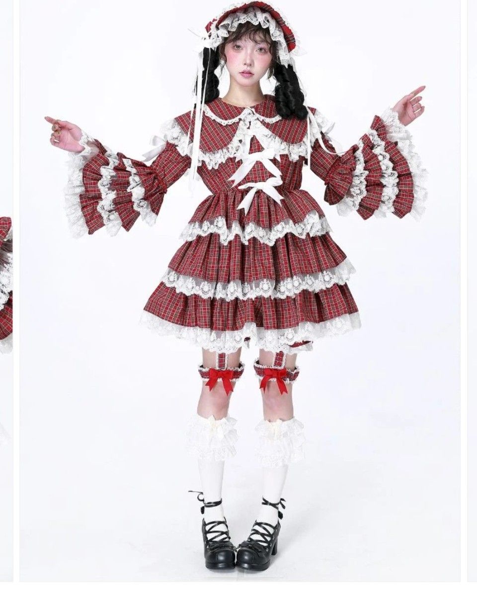 Preview of SOSMEMECLAB Sculturetokyoロリータ フリルセットアップ ワンピース パンツ