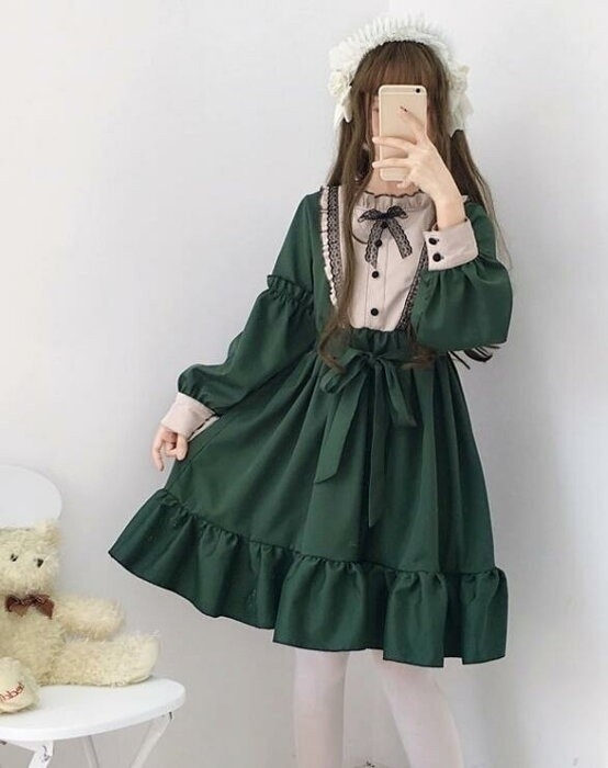 Preview of Lolita dress, green, ZCL483