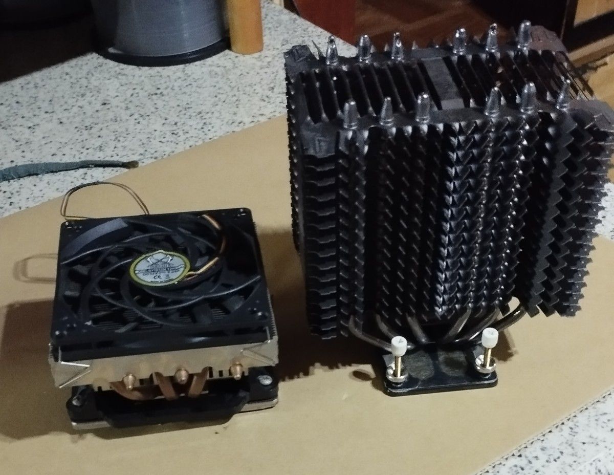 Two types of CPU coolers