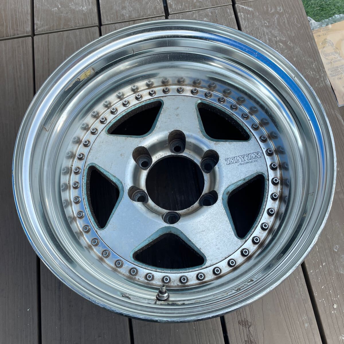 美品 C498 ラグナ ZZYZX 10.5J 15インチ 5H 114.3 -28 2本 RAGUNA 深
