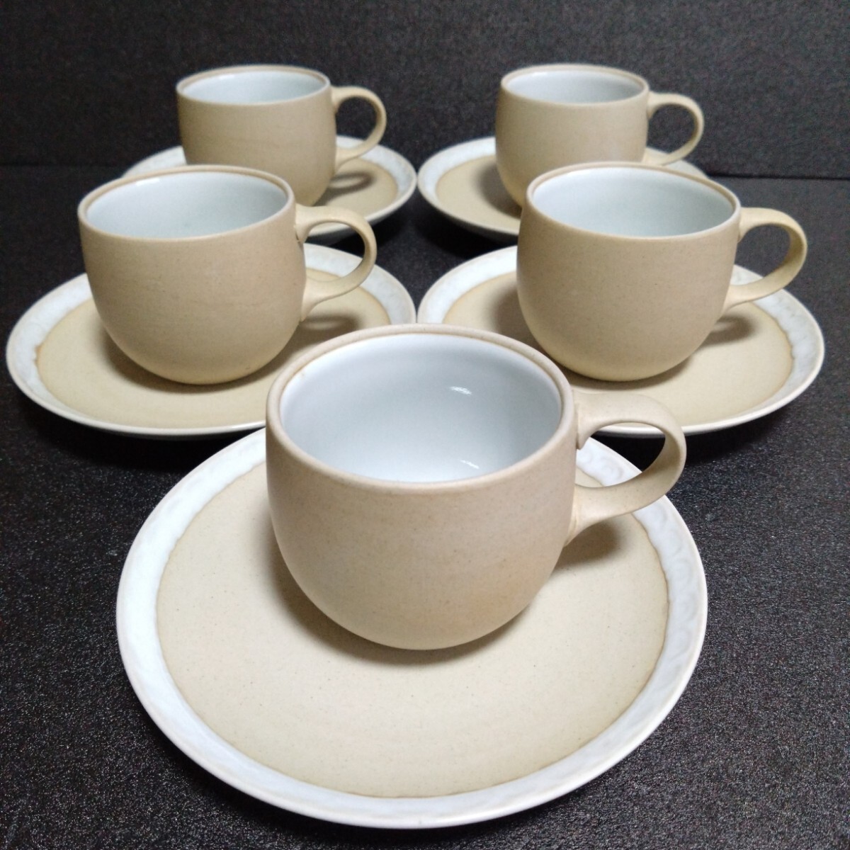 新品 白山陶器 白×カラフル水玉 湯呑み5個 森正洋 おもてなし お祝い 