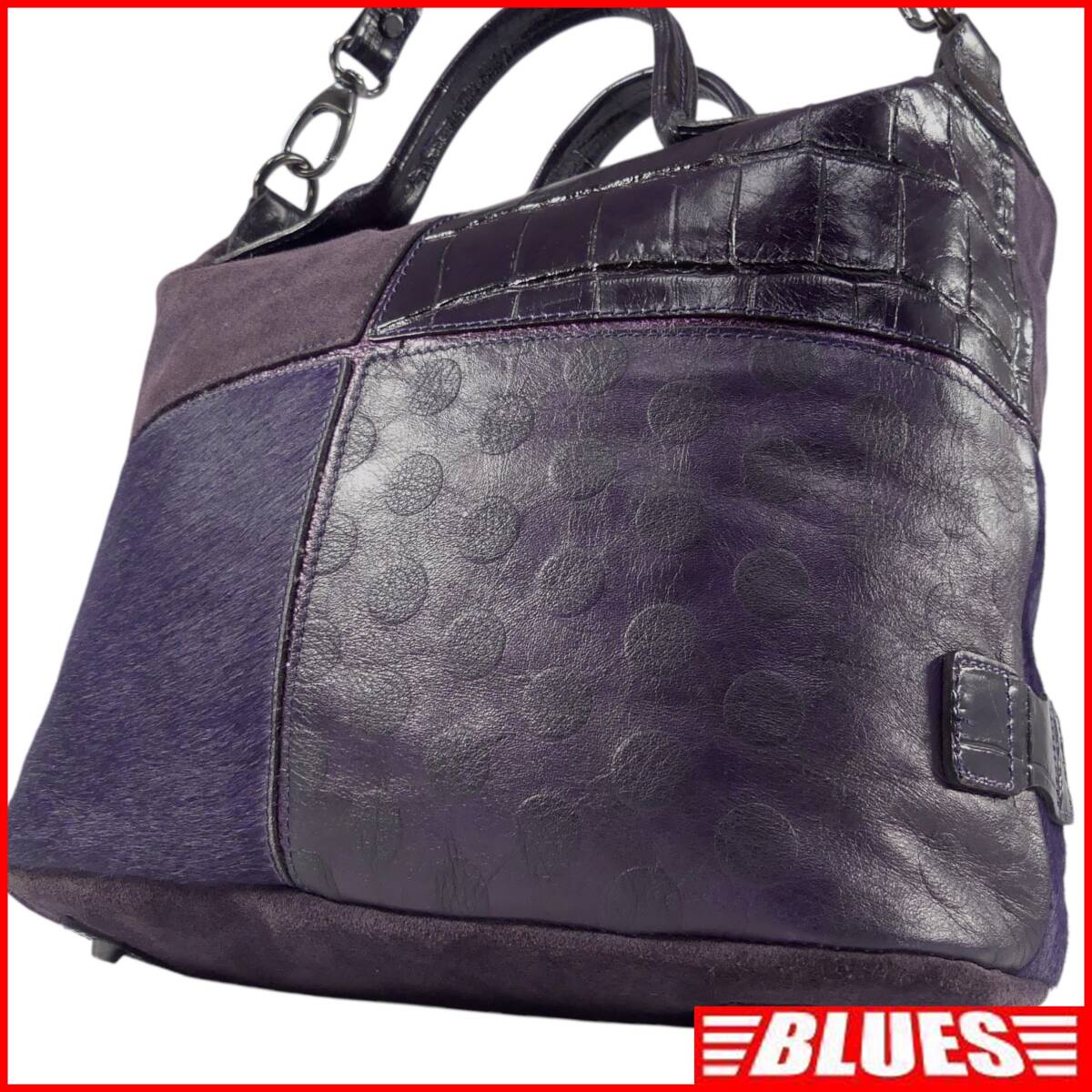 極美品 TOCCA トッカ 2way ショルダーバッグ ハンドバッグ ブラック