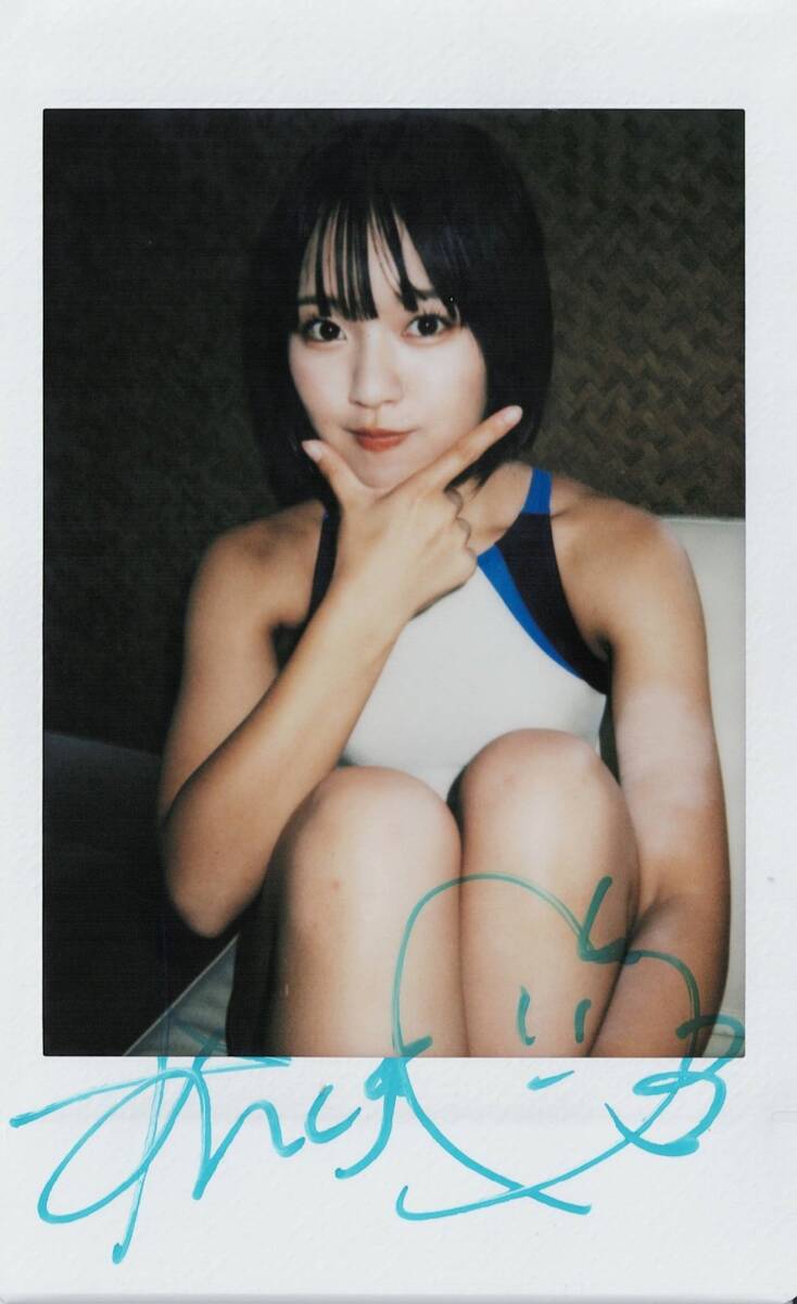 香月杏珠 ハタチの気持ち 直筆サイン入り 現場チェキ 和柄ビキニ