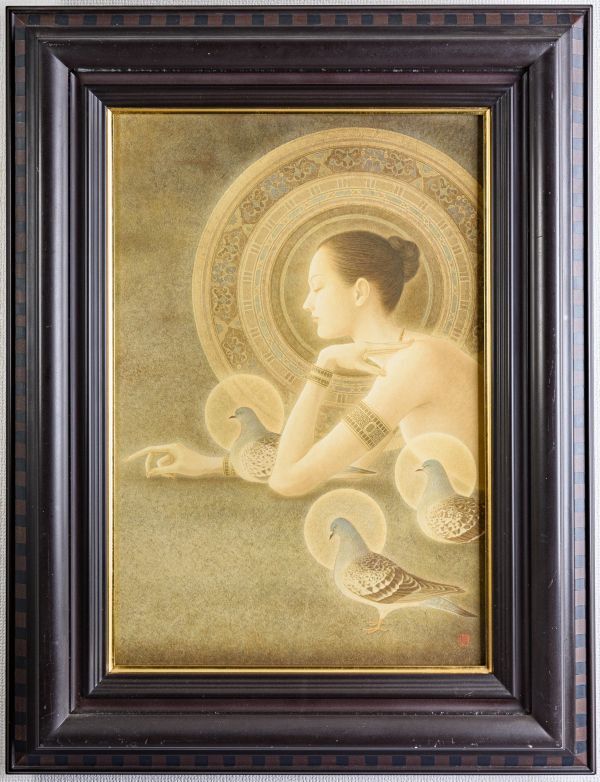 永井二郎、【鳥をかく少年】、希少な額装用画集より、新品額装付 2025年最新】Yahoo!オークション -(永井)(ホビー、カルチャー)の中古品