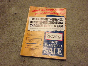 ビンテージ60s★Sears 1967年 Winter Sale カタログ本★200128f3-otclct 1960年代シアーズファッション資料古本洋書