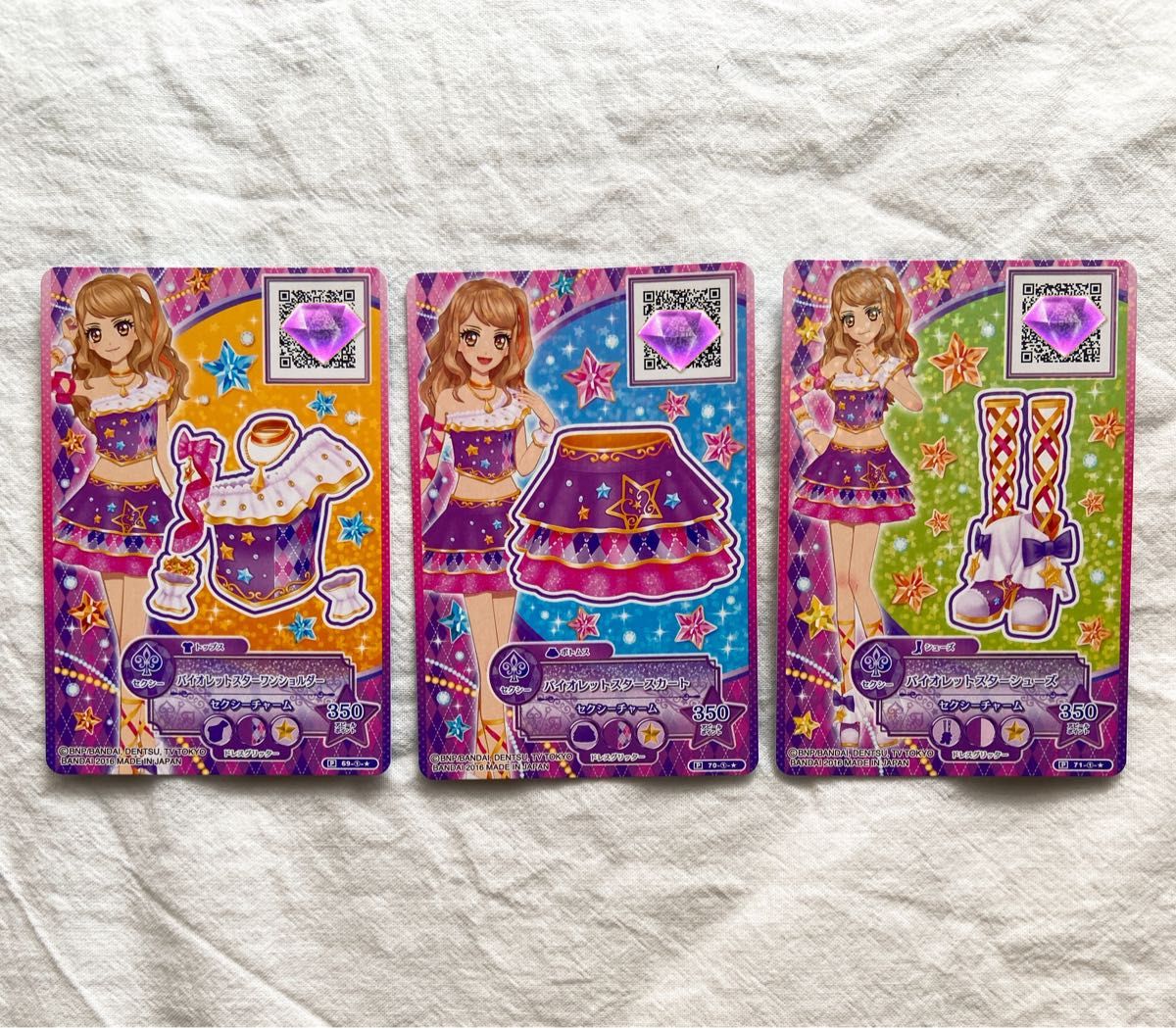 ♤バイオレットスターコーデ 真昼 アイカツ スターズ プロモーション 2セット Search Results for 