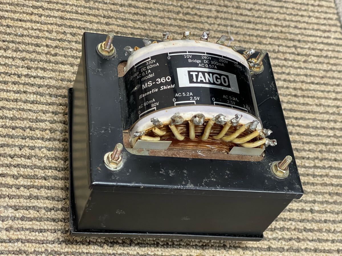 中古 TANGO タンゴ 伏型パワートランス シールド付き MS-360 TANGO model MS-360 電源トランス 未使用品 ※長期保管品