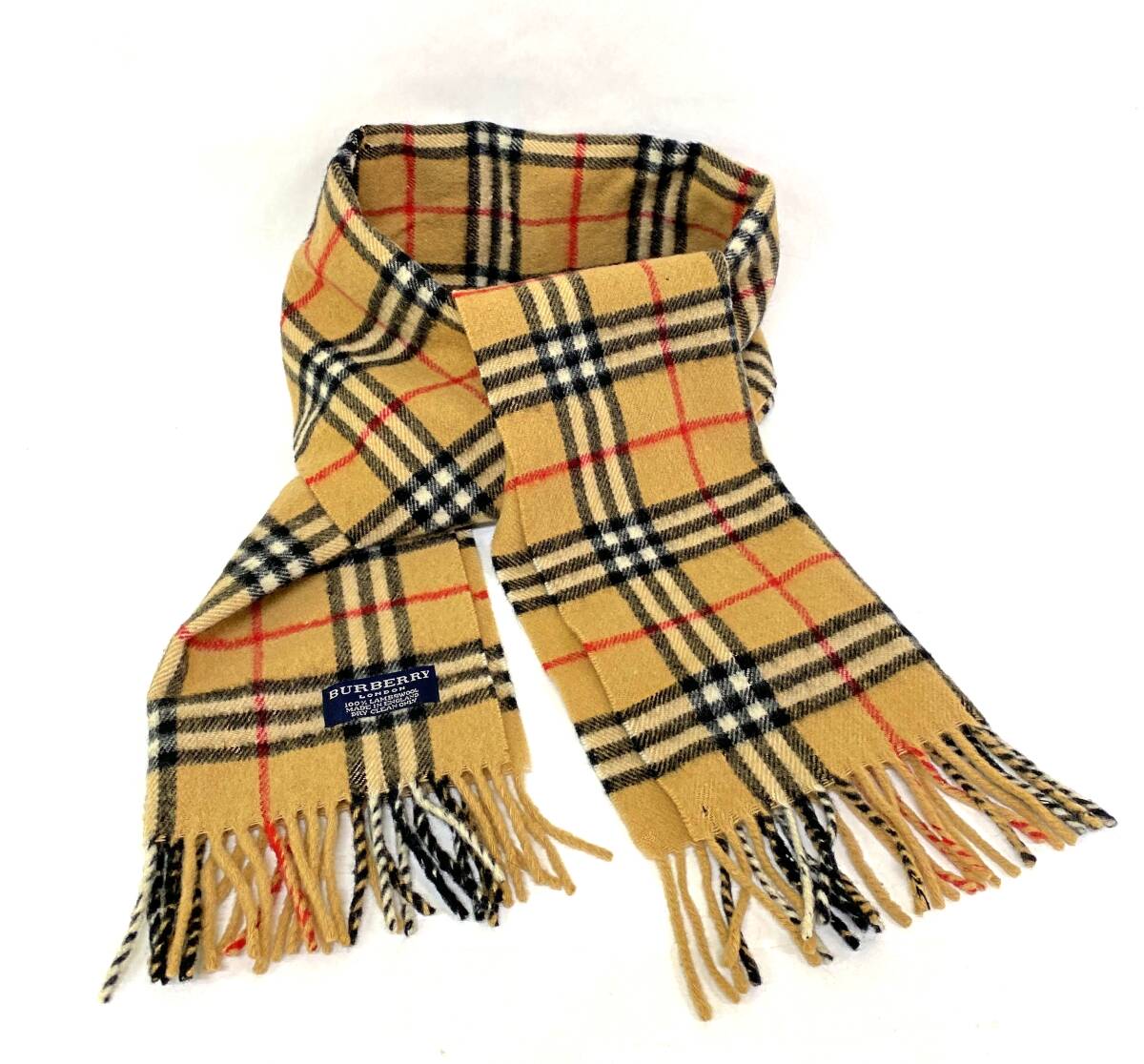 Burberry's バーバリー 100%ラムウール マフラー ノバチェック