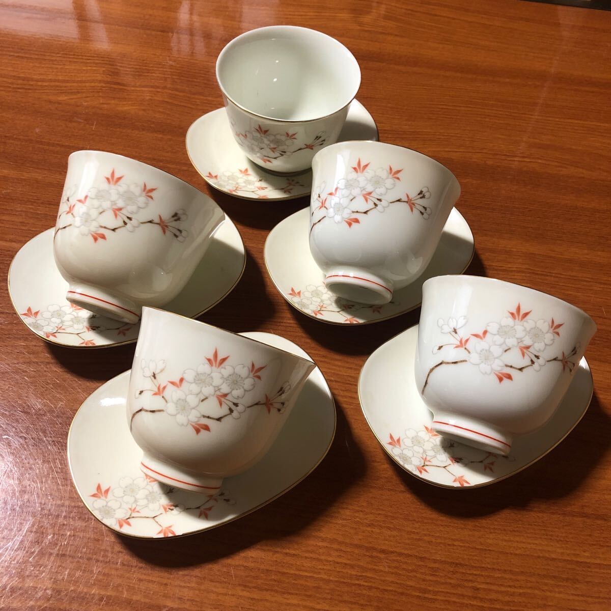 深川製磁 花衣 仙茶椀揃 5客セット 深川製磁 おもてなしの茶器 | 深川