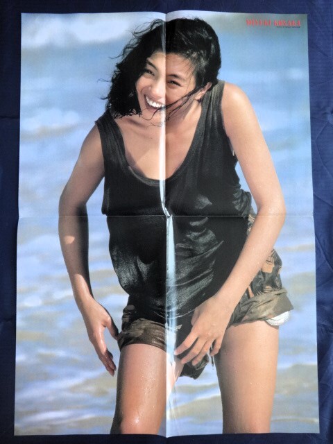 当時物 希少 レア 川島なお美 水着 特大ポスター 90×61.5cm 野村誠一 zfsz
