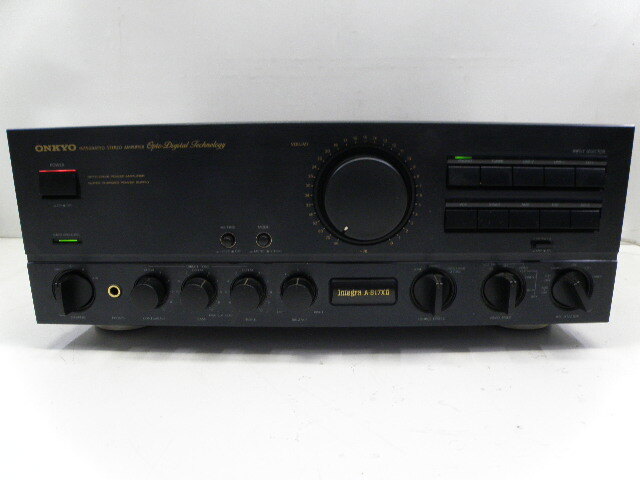 整備済 ONKYOオンキョー Integra A-817RXⅡ 木目パネル