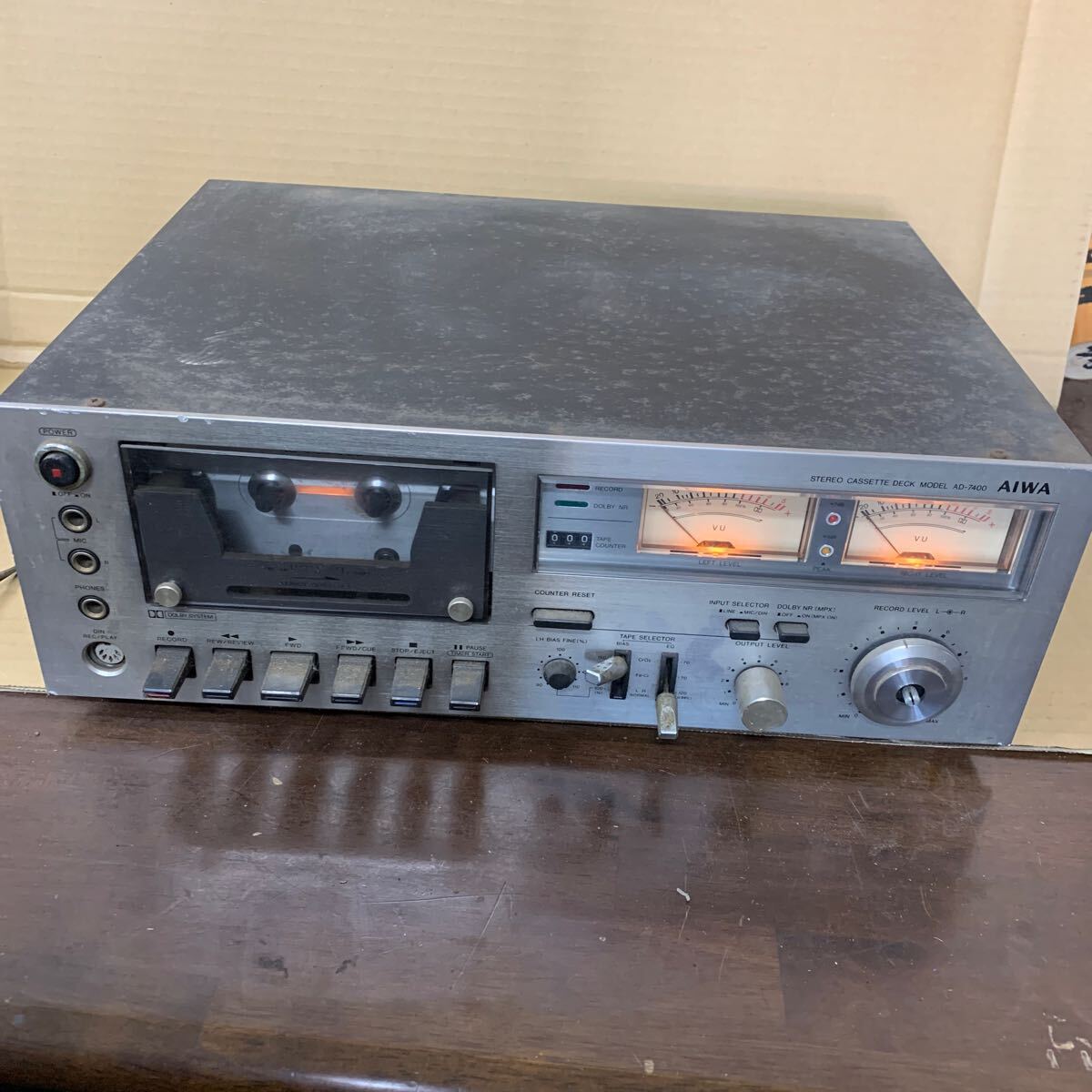 希少 AIWA アイワ AD-7500 カセットデッキ 昭和 レトロ 現状品 AIWA AD-7500 レストア 改造 | actonlaneのブログ 希少 AIWA アイワ AD