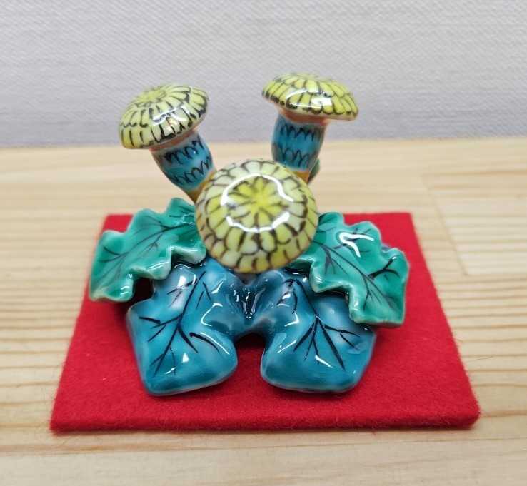 逢絢亭・新品】茶道具 蓋置 京焼 栗の形 山川敦司 共箱入り 送料込【逢