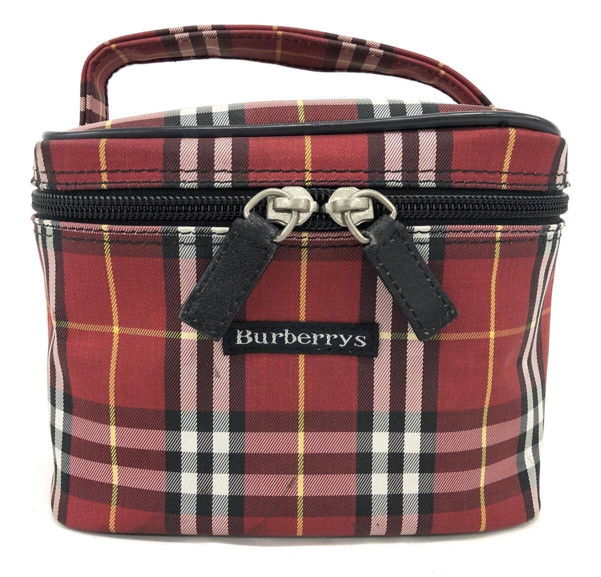T03/046 Burberrys バーバリー ノバチェック柄 ポーチ バニティバッグ 