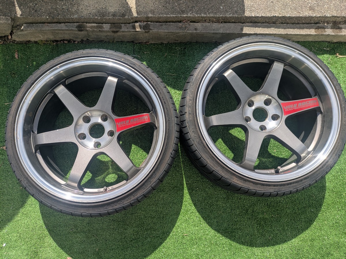 希少○レイズボルクレーシング軽量鍛造TE37.19インチアルミホイール 